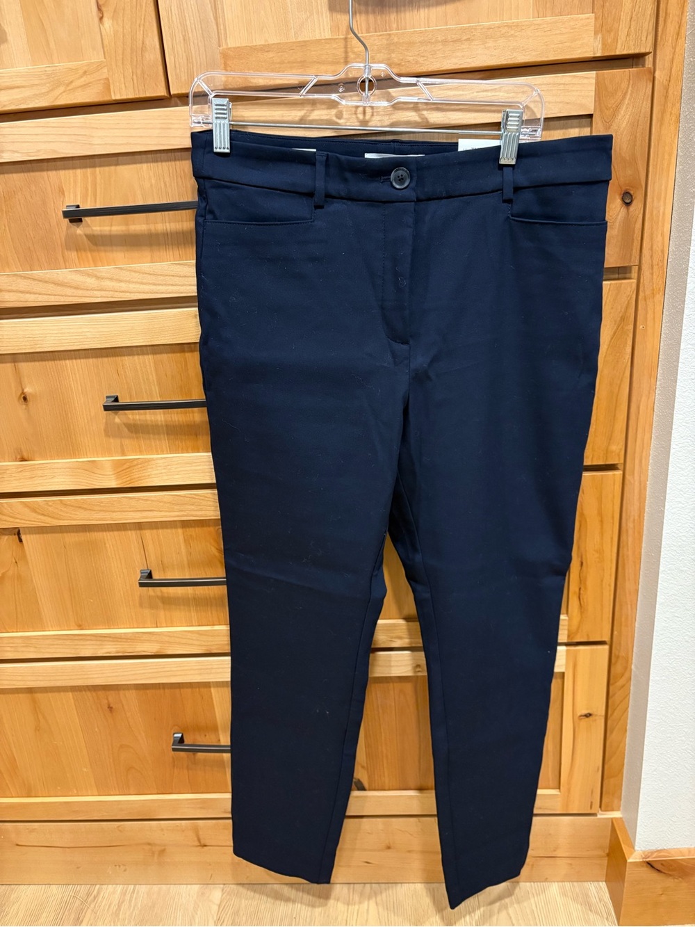 Women's Navy Slim Slacks